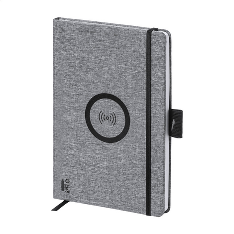 Wireless Charging Notebook A5 RPET Sustainable