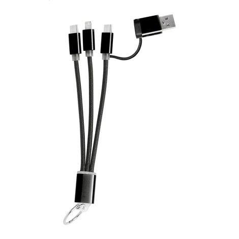 Aluminum USB Charging Keychain Multi-Connector