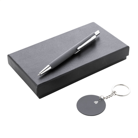 Recycled Aluminum Pen Keychain Set