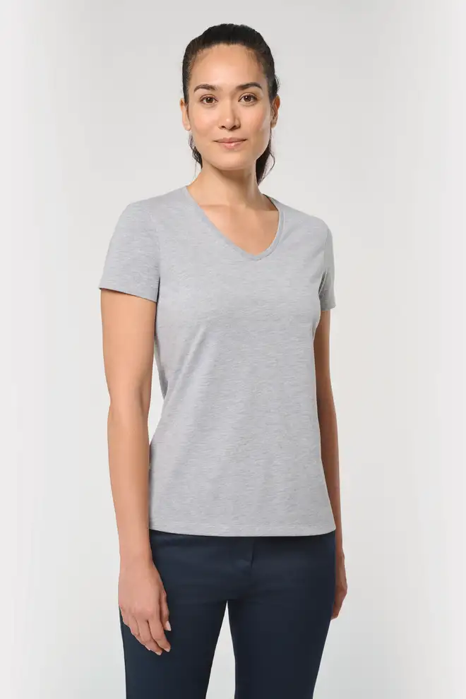 Women's Eco-Sustainable Antibacterial V-Neck T-Shirt