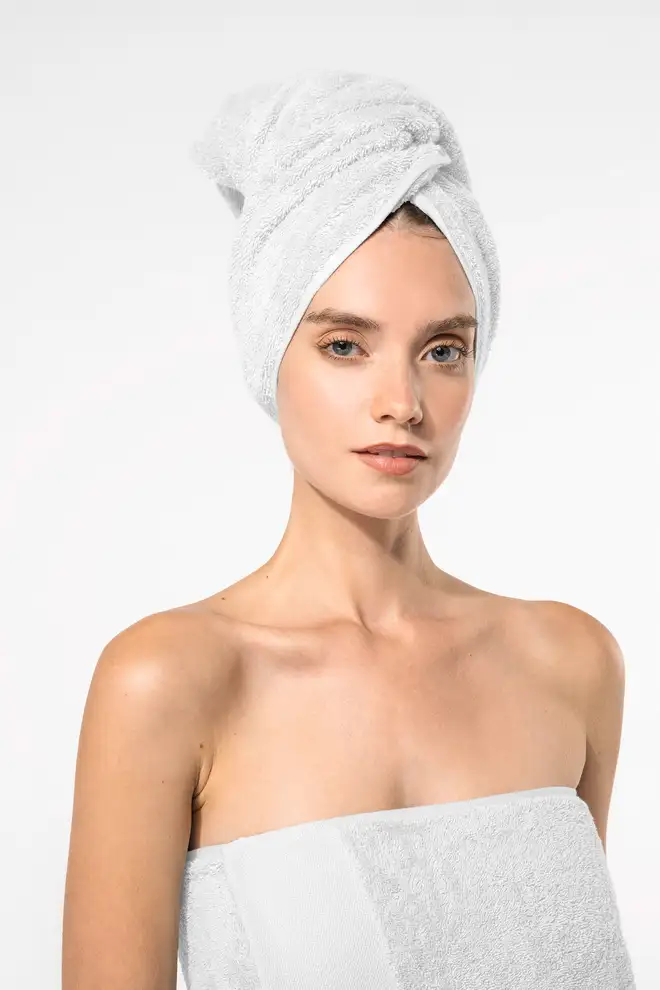 Organic face towel 100x50cm custom branding
