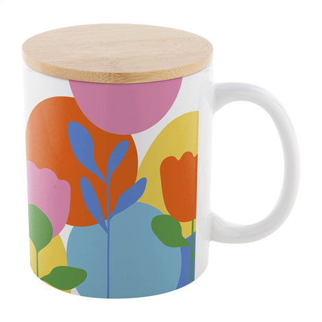 Sublimation Mug 300ml Bamboo Lid Customizable