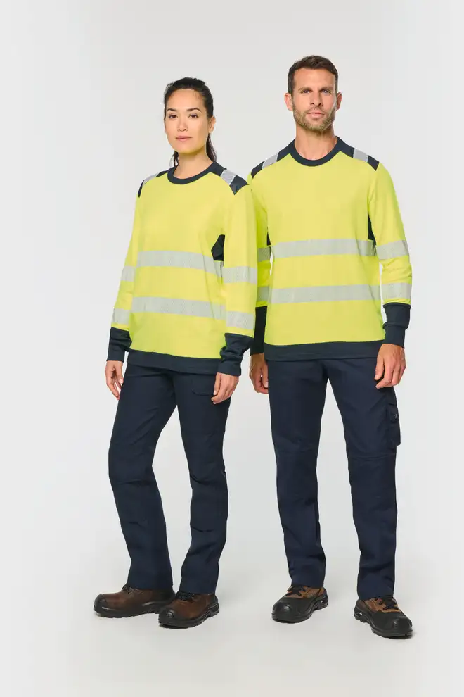Recycled High-Visibility Safety Long-Sleeve T-Shirt