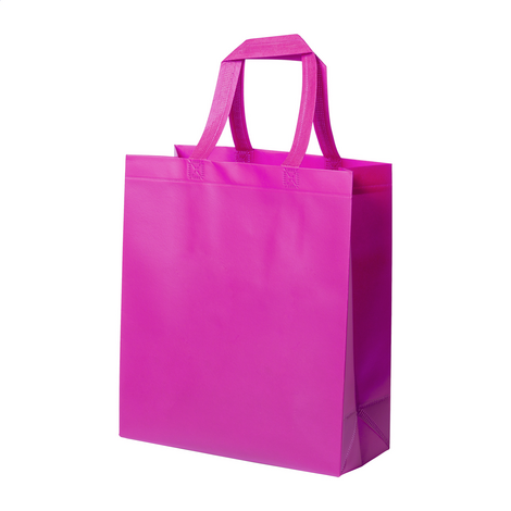 Fuchsia Laminated TNT Shopper Bag