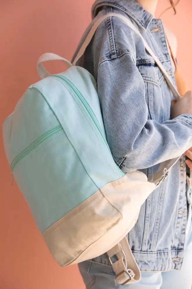 Zaino Essenziale Cotone Personalizzabile