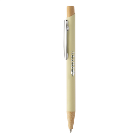 Recycled Aluminum Ballpoint Pen Bamboo Laser Engraving