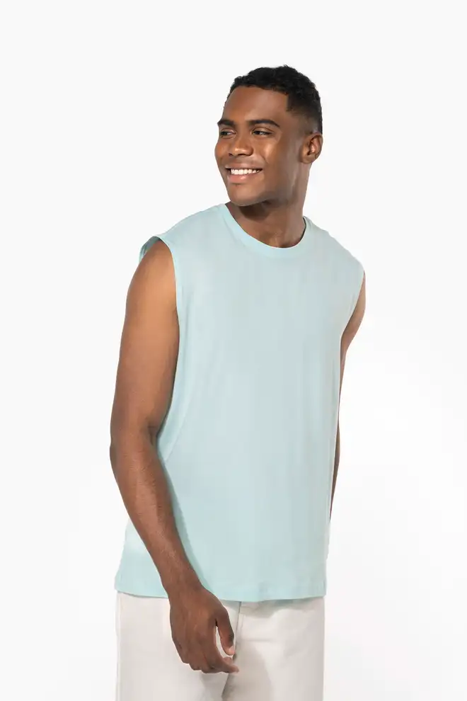 Men's Organic Cotton Sleeveless T-Shirt GOTS Certified