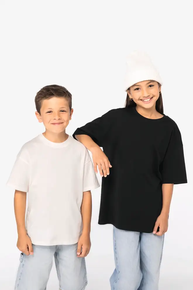 Organic Children's Oversized T-Shirt GOTS Certified Opifix
