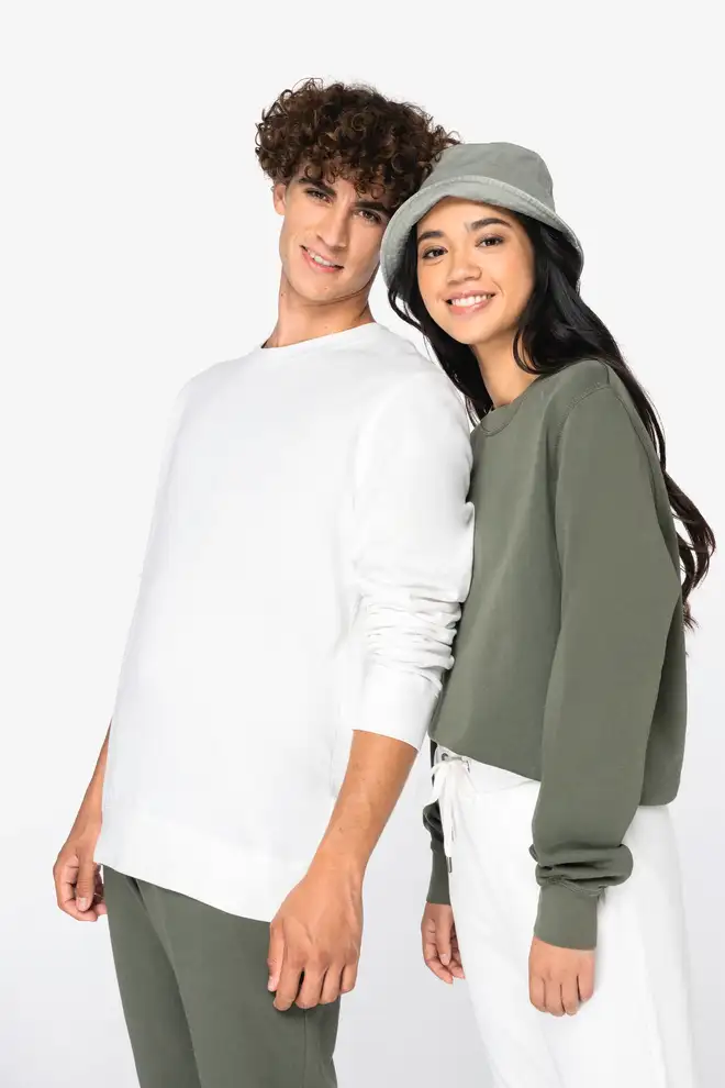 Organic Cotton Crew Neck Sweatshirt GOTS Certified