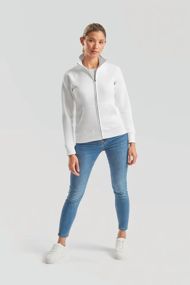 Felpa Donna Premium Full Zip Personalizzabile