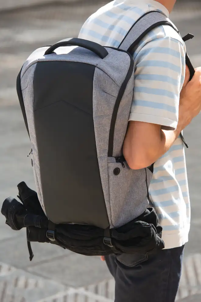 Anti-Theft Backpack Recycled Polyester