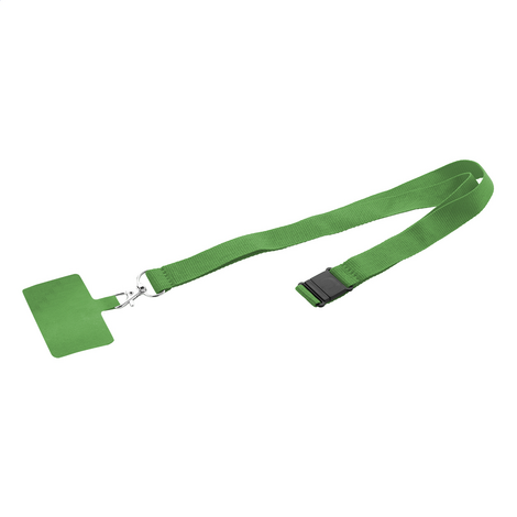 Sustainable RPET Phone Lanyard with Metal Carabiner