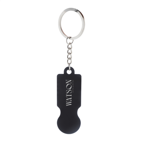 Recycled Steel Shopping Cart Token Keychain