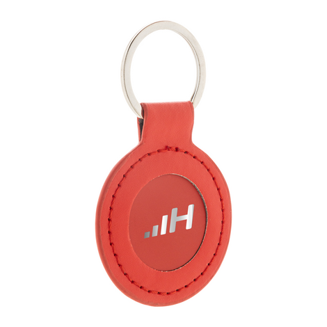 Recycled PU Keychain with Metal Ring