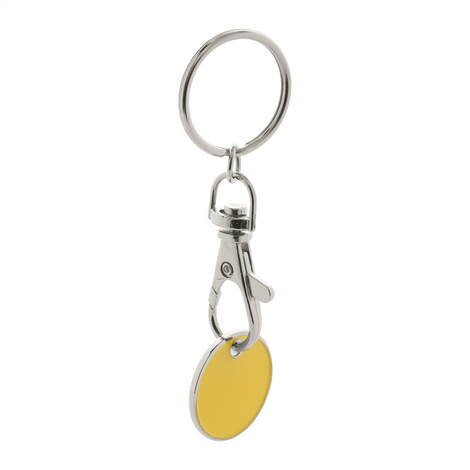 Metal Shopping Cart Token Keychain Custom Colors