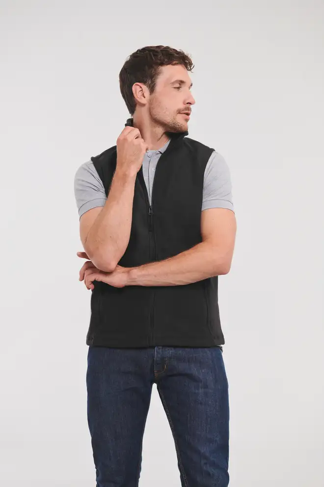Men's Fleece Vest Russell customizable