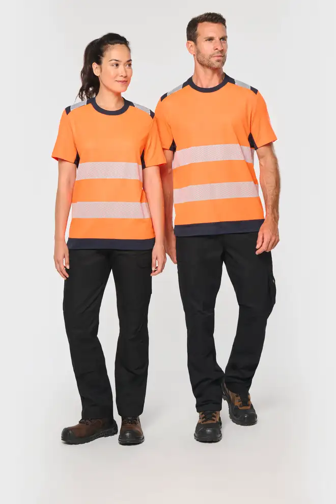 T-shirt Sicurezza Riciclata Alta Visibilità