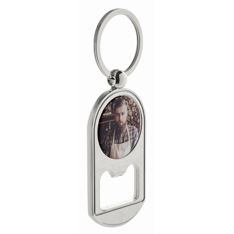 Custom Metal Bottle Opener Keychain with Epoxy Resin