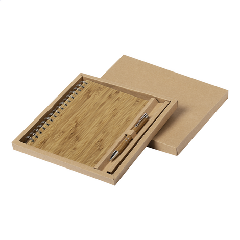 Quaderno A5 Bambù con Penna | Gift Aziendale Opifix