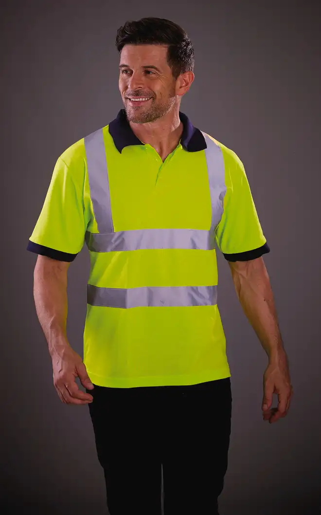 High-Visibility Short-Sleeve Polo Shirt EN ISO 20471
