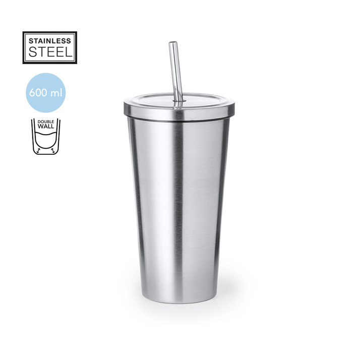Bicchiere Termico Moder 600 ml Acciaio Inox
