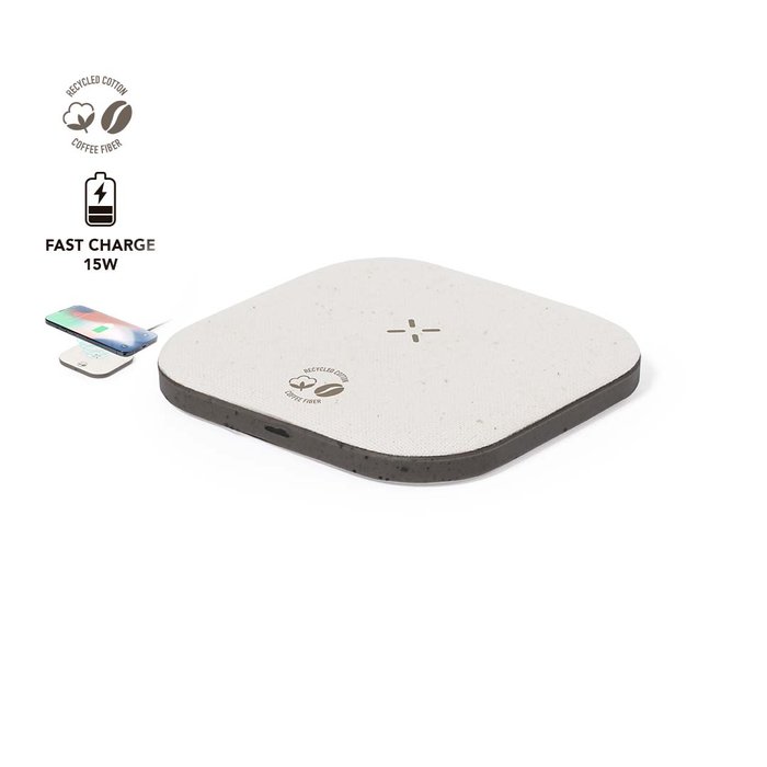 Qi Wireless Charger in Coffee Fiber 15W