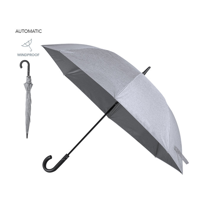 Dewey 30" Auto Wind-Resistant Umbrella Gray
