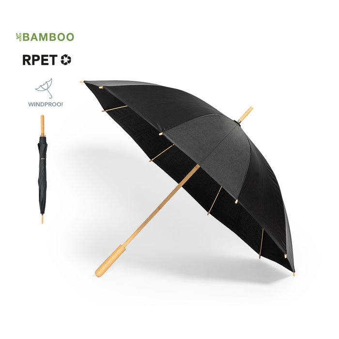 Ombrello Gotley RPET Bambù Antivento Personalizzato Opifix