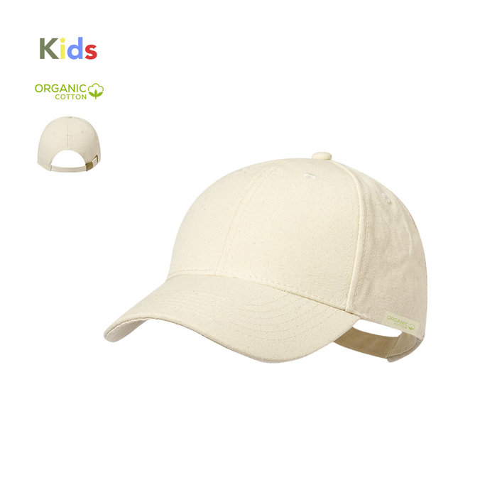 Kids Organic Cotton Cap Custom 6-Panel Branded