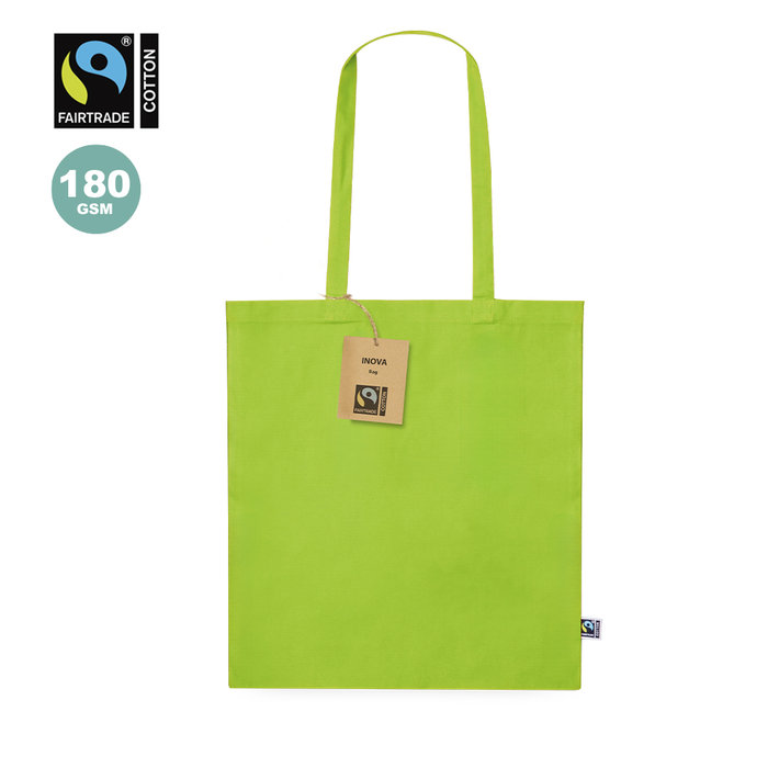 Inova Fairtrade Cotton Shopper Tote 180gsm Custom Print Opifix