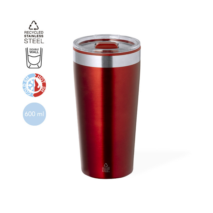 Bicchiere Termico Dione 600 ml Acciaio Riciclato