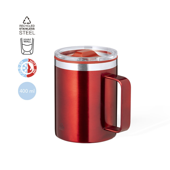Suprax Recycled Stainless Steel Thermal Mug 400 ml