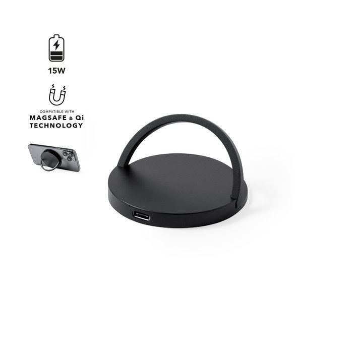 15W Magnetic Wireless Charger Aluminum Custom Branded Opifix