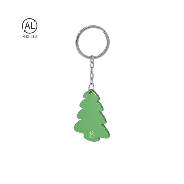 Recycled Aluminum Christmas Keychain