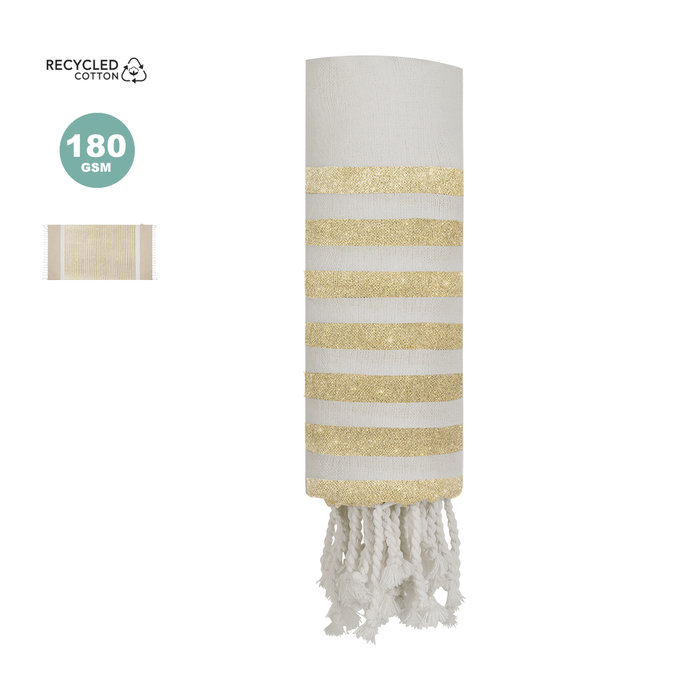 Recycled Cotton Pareo Towel Summer Beach