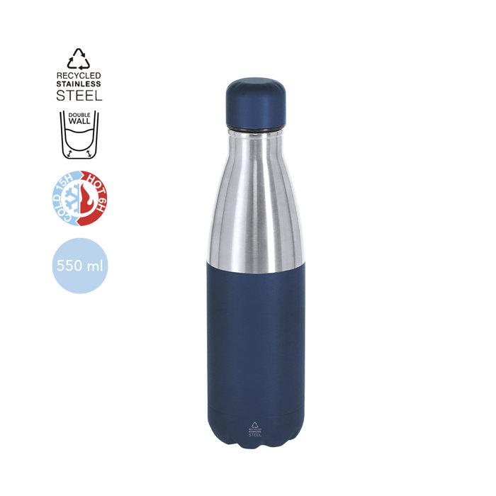 Recycled Steel Thermal Bottle 550ml Corporate Gifts
