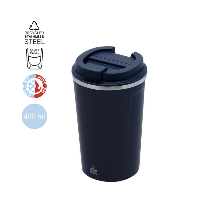 Recycled Stainless Steel Thermal Cup 400ml