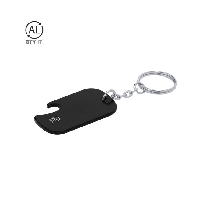 Recycled Aluminum Keychain Bottle Opener GRS Certified