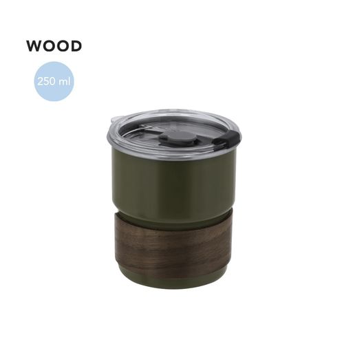 Gasking Stainless Steel & Wood Glass 250ml