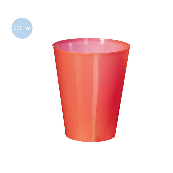 Colorbert Reusable 500ml Cup PP Durable
