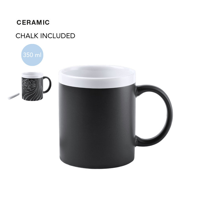 Colorful Blackboard Ceramic Mug 350ml