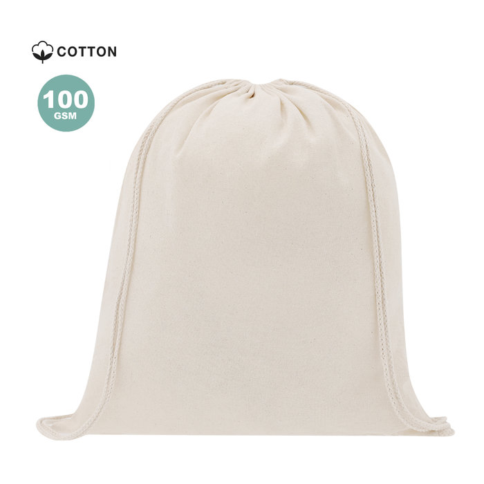 Curtis Eco-Cotton Drawstring Bag Self-Locking Cords