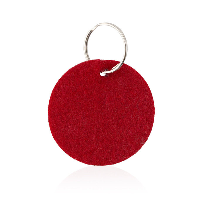 Felt Keychain Nicles Round Colors