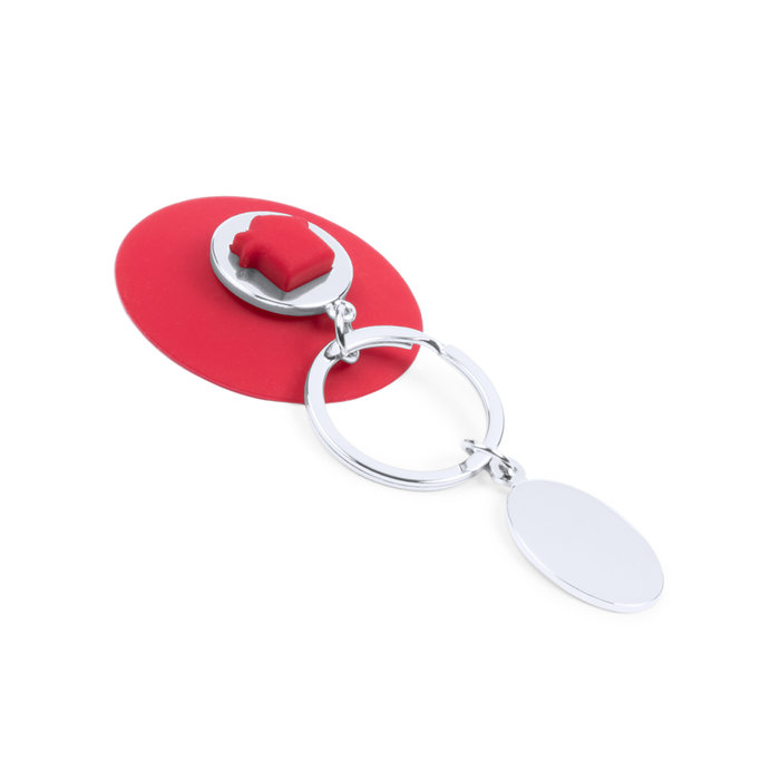 Halman Metal Keychain with Suction Cup