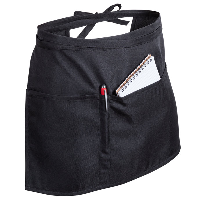 Milty Black Polyester Apron