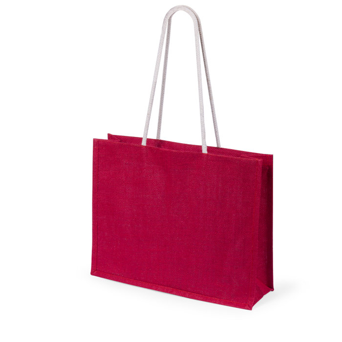 Hintol Jute Tote Bag with Cotton Handles
