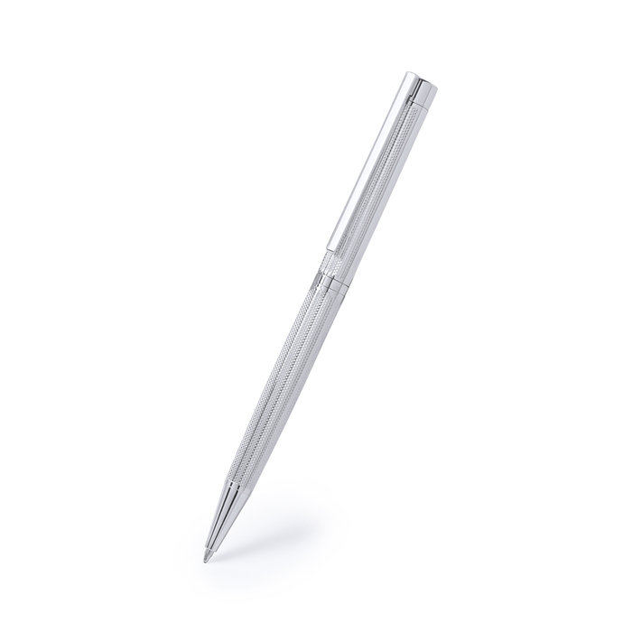 Premium Metal Ballpoint Pen Silver German Ink