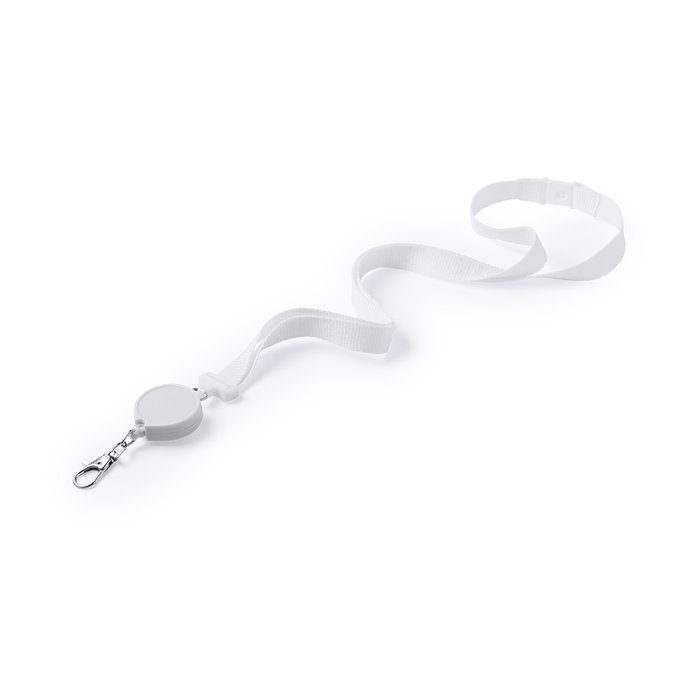 Retractable Polyester Lanyard with Metal Carabiner