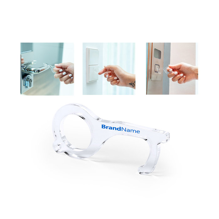 Touch-Free Hygienic Acrylic Keychain