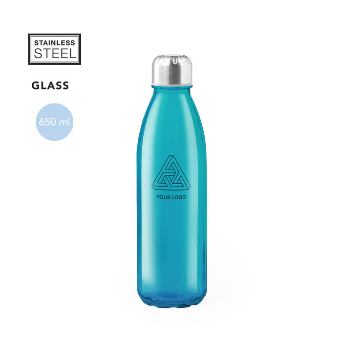Custom Glass Water Bottle 650ml